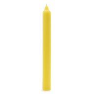 Solid Colour Dinner Candle Set - Pack of 21 - Rustic Lemon