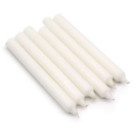 Bulk Solid Colour Dinner Candles - Rustic White - Pack of 100