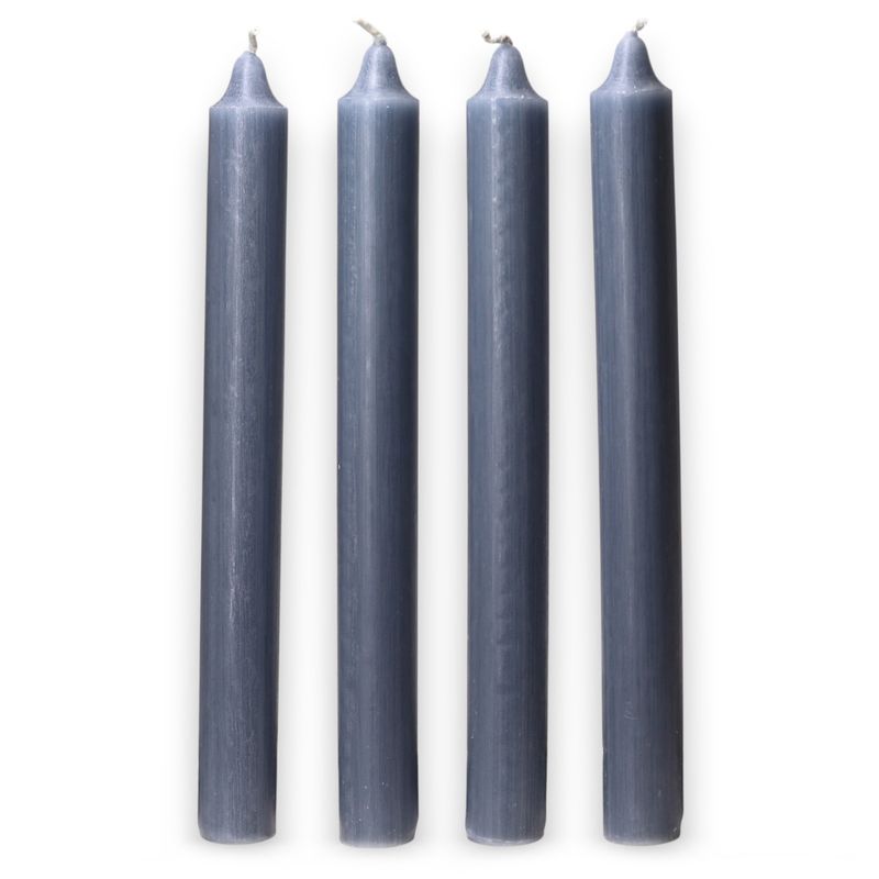 Bulk Solid Colour Dinner Candles - Rustic Teal - Pack of 100
