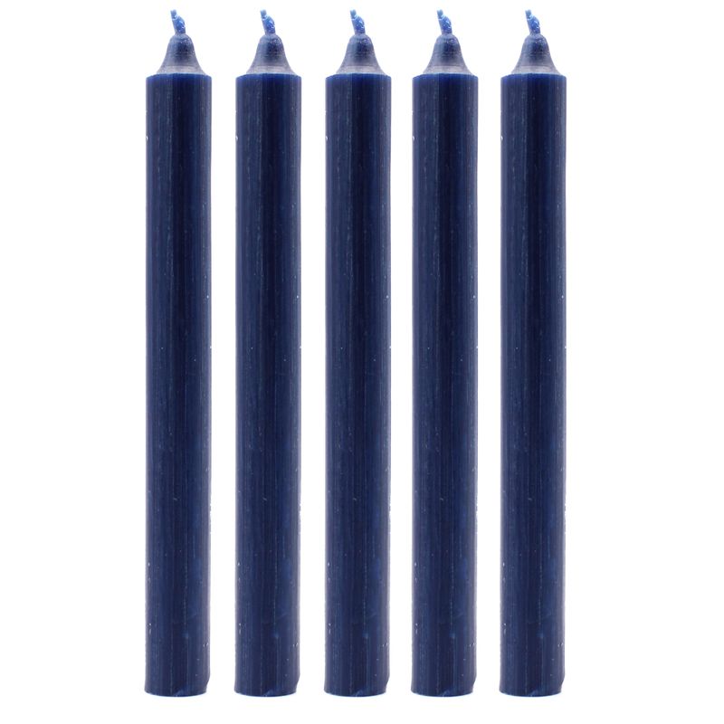 Bulk Solid Colour Dinner Candles - Rustic Navy - Pack of 100