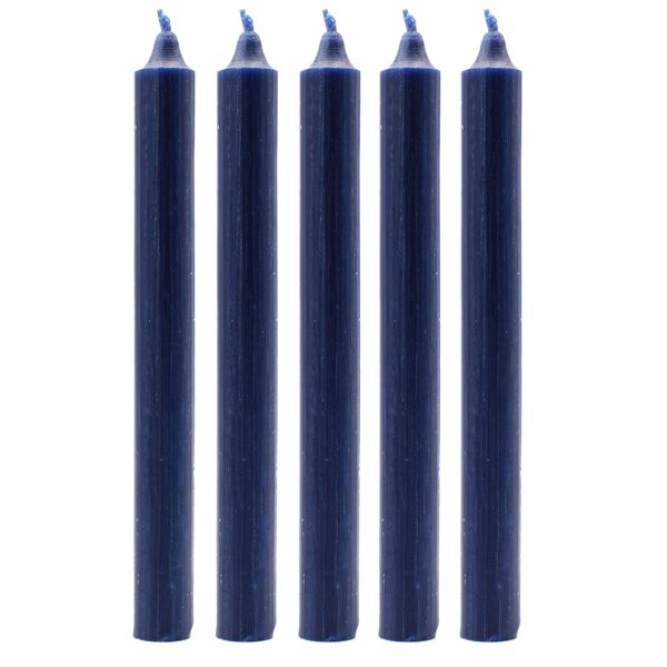 Bulk Solid Colour Dinner Candles - Rustic Navy - Pack of 100
