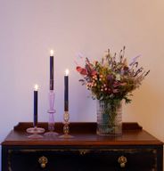 Bulk Solid Colour Dinner Candles - Rustic Navy - Pack of 100