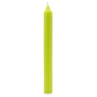 Bulk Solid Colour Dinner Candles - Rustic Lime Green - Pack of 100