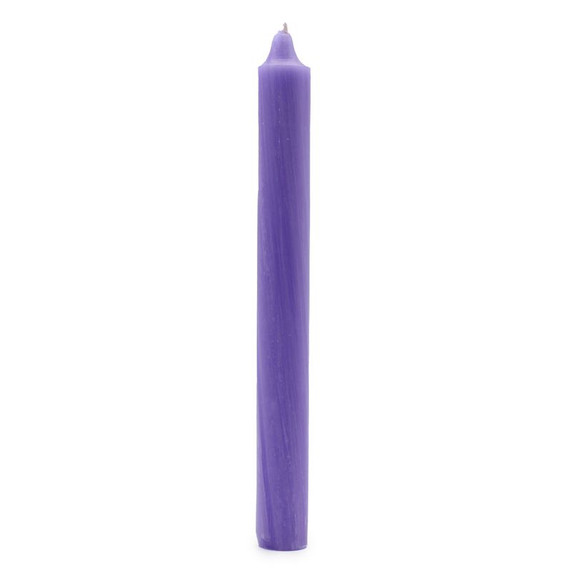 Bulk Solid Colour Dinner Candles - Rustic Lilac - Pack of 100
