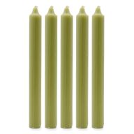 Bulk Solid Colour Dinner Candles - Rustic Olive - Pack of 100