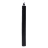 Bulk Solid Colour Dinner Candles - Rustic Black - Pack of 100