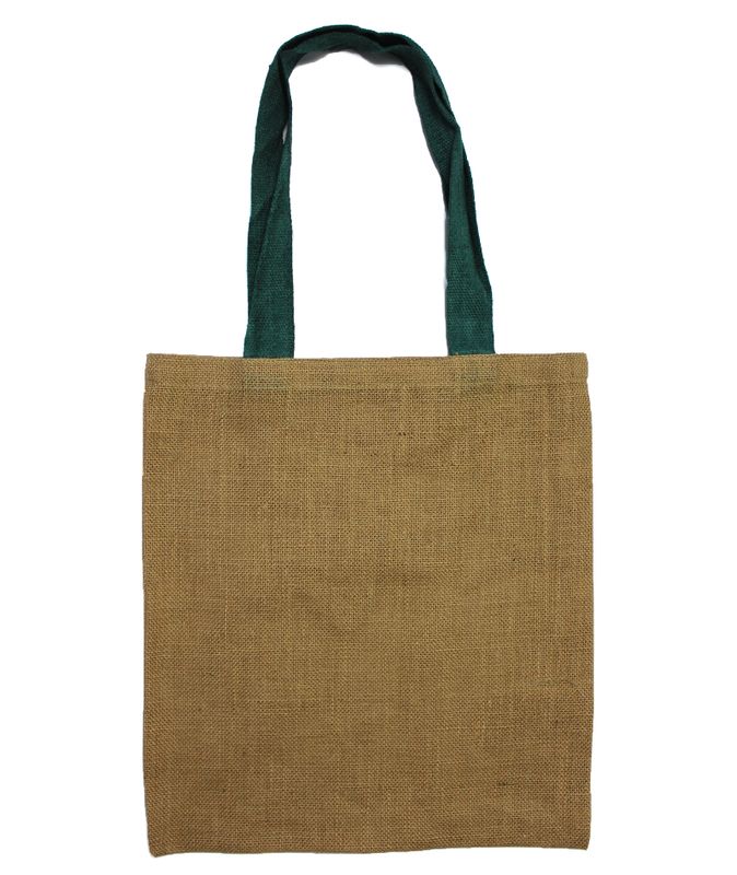 Large Jute Tote Bag - 5 assorted colour handles
