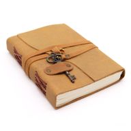 Oiled Tan Leather & Key - 13x18cm