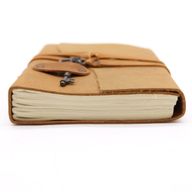 Oiled Tan Leather & Key - 13x18cm