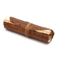 Rolled Leather Travel Notebook - Natural 21x15cm