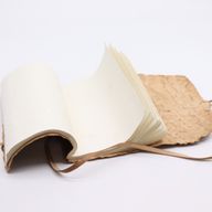 Rolled Leather Travel Notebook - Natural 21x15cm