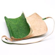 Rolled Leather Travel Notebook - Green 21x15cm