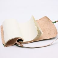 Rolled Leather Travel Notebook - Green 21x15cm