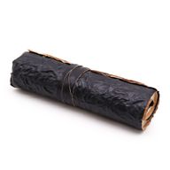 Rolled Leather Travel Notebook - Black 21x15cm
