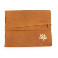 Leather Sketchbook Golden Tree - 18x23cm