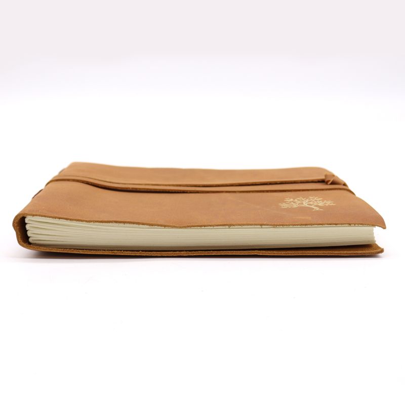 Leather Sketchbook Golden Tree - 18x23cm