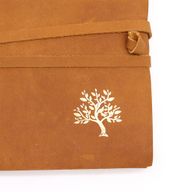 Leather Sketchbook Golden Tree - 18x23cm