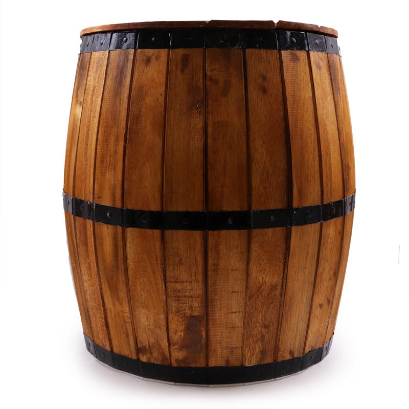 Beer Barrel Stool & Parasol Stand - Natural