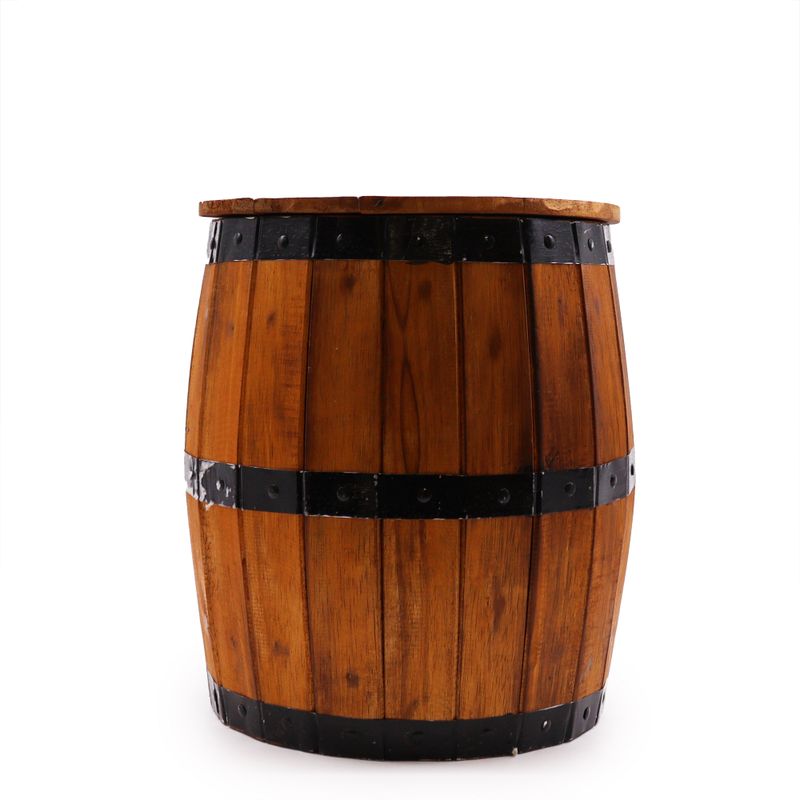 Beer Barrel Stool & Parasol Stand - Natural