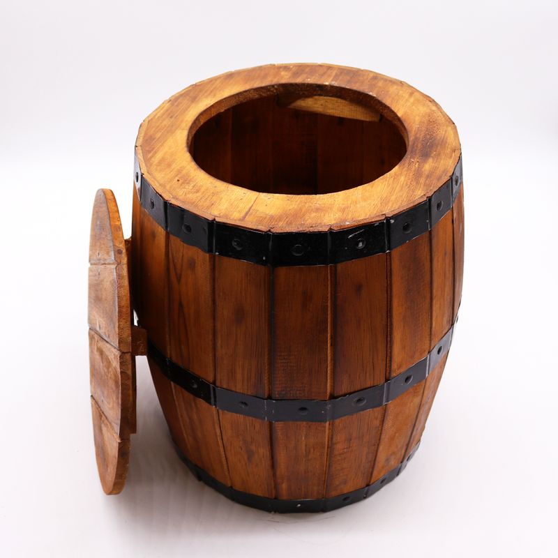 Beer Barrel Stool & Parasol Stand - Natural