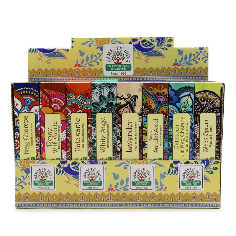 Namaste Mandala Masala Incense Presentation Pack (6x8 fragrance)