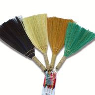 Set 4 - Pampas Fan Broom - Mixed colours & size