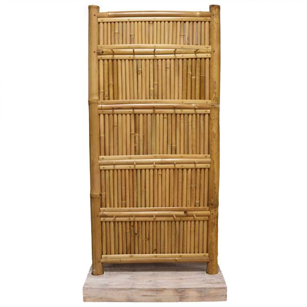 Bamboo Display Tall Stand 30 Pegs - 140x71cm