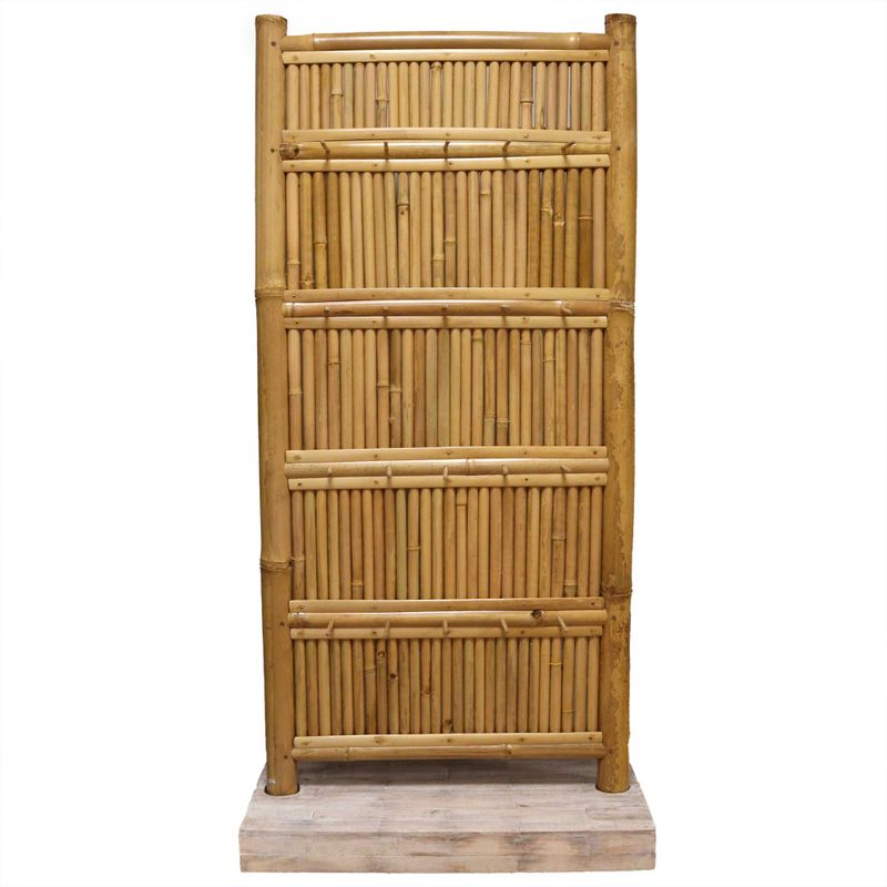 Bamboo Display Tall Stand 30 Pegs - 140x71cm