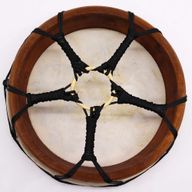 Hamsa Shamanic Drum with Stick - 30cm