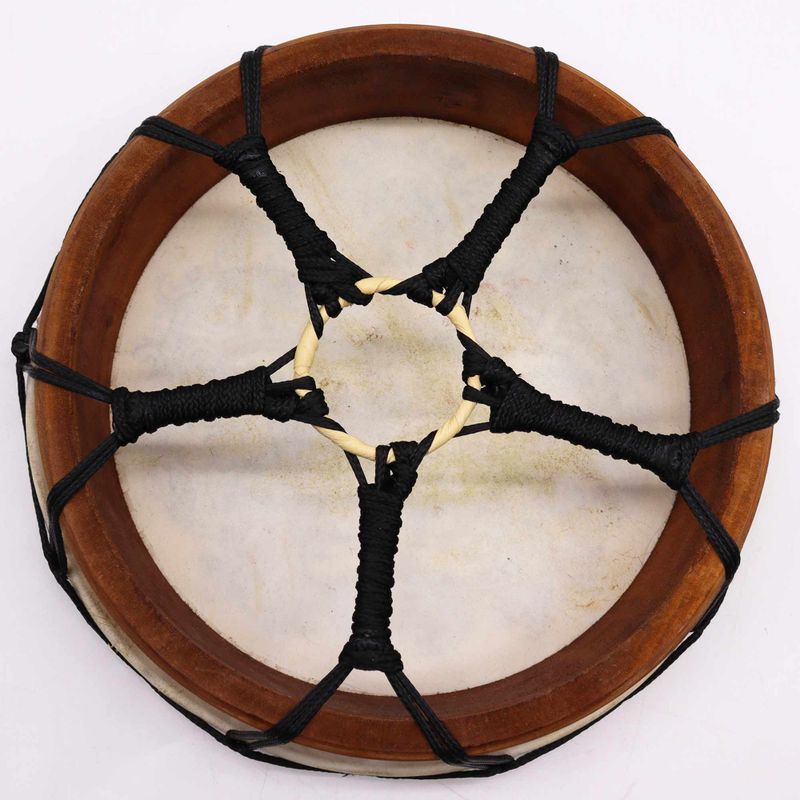 Hamsa Shamanic Drum with Stick - 30cm