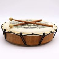 Hamsa Shamanic Drum with Stick - 30cm