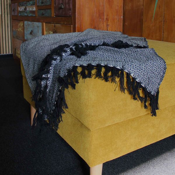 Boho Comfort Throws - 125x150cm- Charcoal