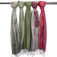 Indian Boho Scarves - 56x183cm - Random Greens