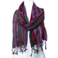 Indian Boho Scarves - 56x183cm - Random Greens