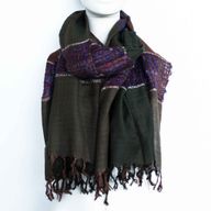 Lrg Indian Boho Scarves - 71x183cm - Random Blues