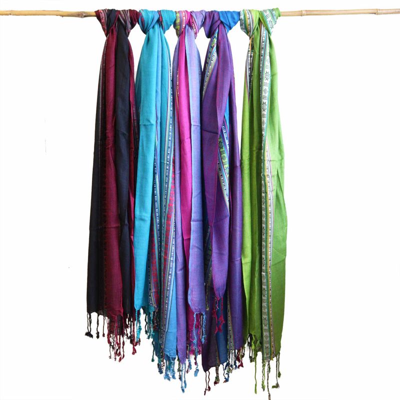 Varanasi Scarves - 56x183cm - Passion Purple
