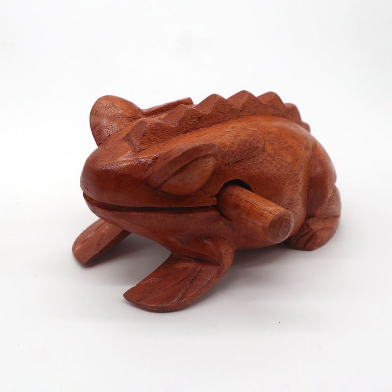 Small Coaking Wooden Frog