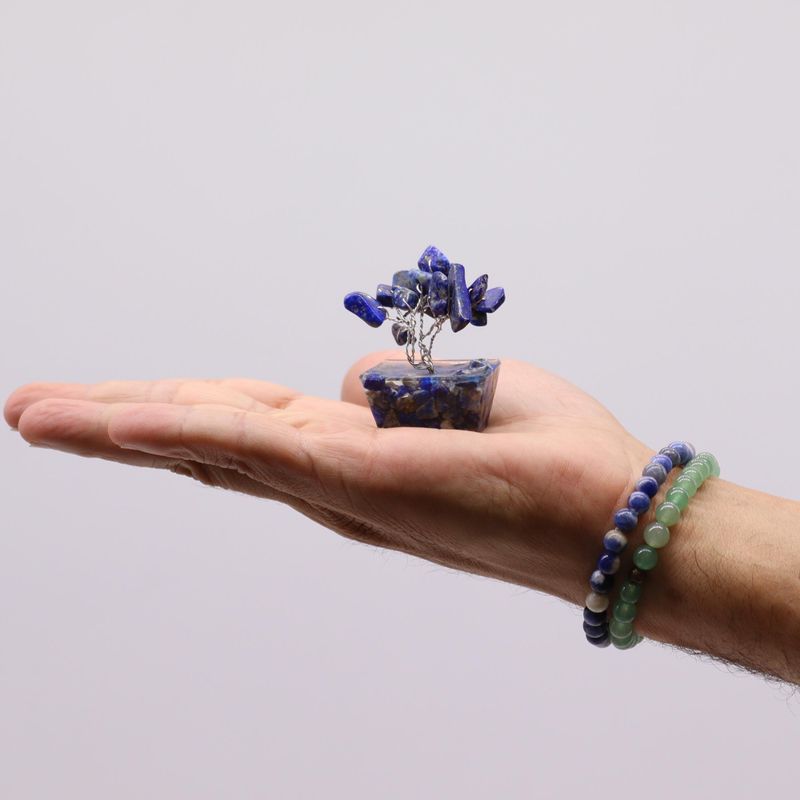 Mini Gemstone Trees On Orgonite Base - Assorted Mix (15 stones)