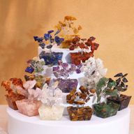 Mini Gemstone Trees On Orgonite Base - Assorted Mix (15 stones)