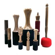 Extra Large Felted Gong Stick - 28cm