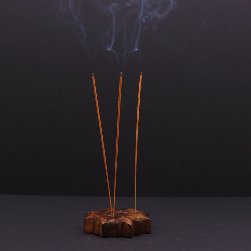 Ingraved and Brass Zodiac Sign Incense Burners - Sun
