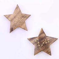 Ingraved and Brass Zodiac Sign Incense Burners - Star