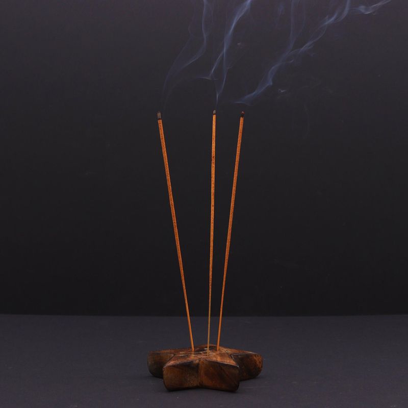 Ingraved and Brass Zodiac Sign Incense Burners - Star