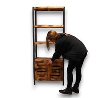 Standard Four Shelf Stand & Cupboard