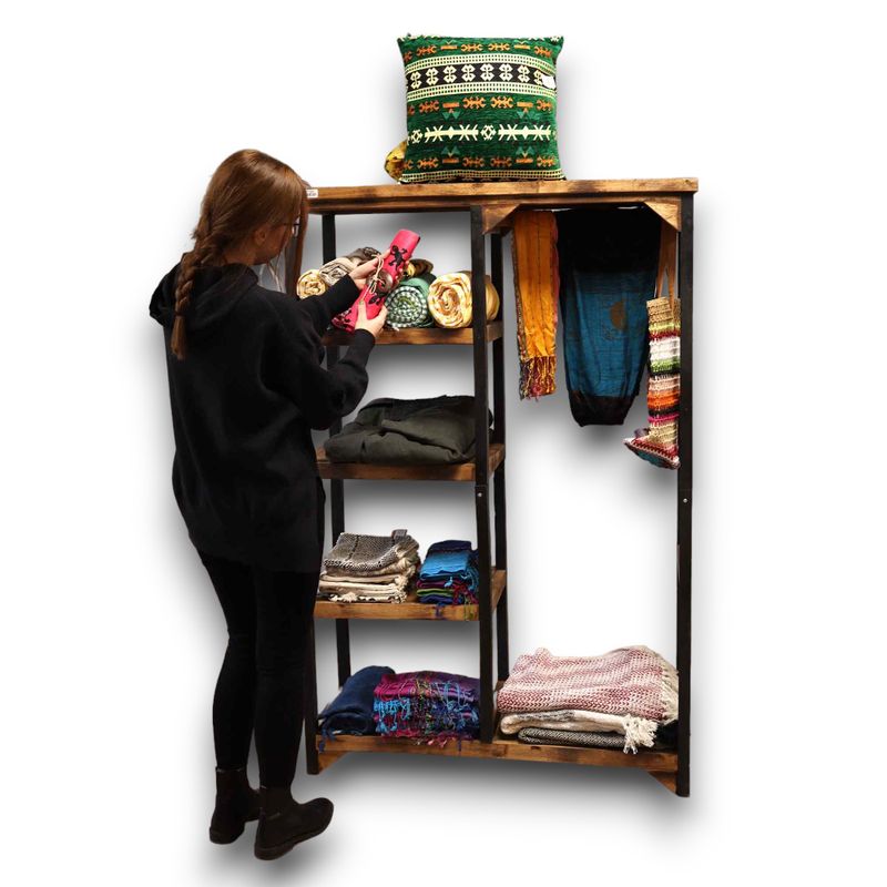Clothes Rack & Shelves Square