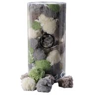 Tube of 100 Natural Tones Scrunchies 4 asst (display tube) - 50gm