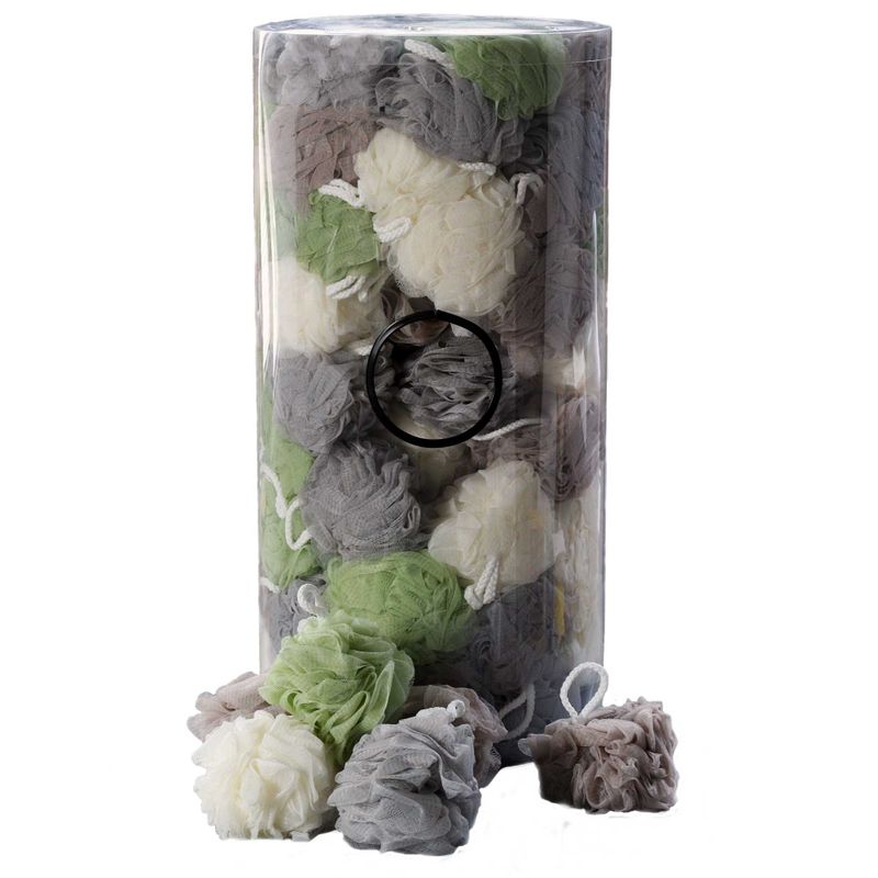 Tube of 100 Natural Tones Scrunchies 4 asst (display tube) - 50gm