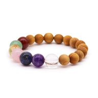 Cedarwood 7 Seven Chakra Bangle