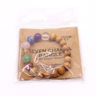 Cedarwood 7 Seven Chakra Bangle