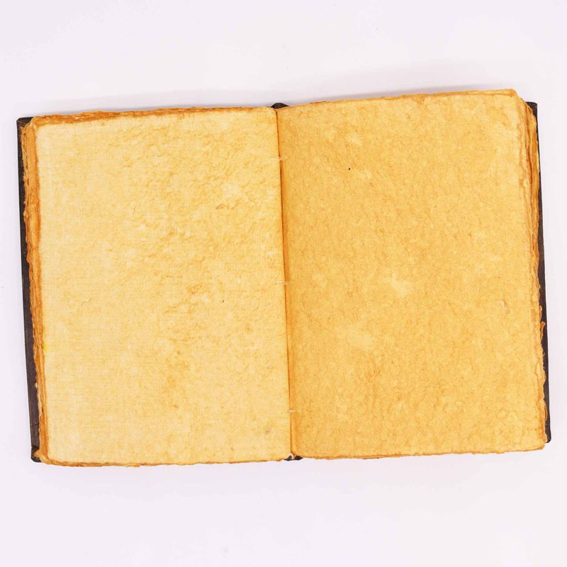 Hefty Red Tan Book - Zinc Rose Decor - 26x18cm